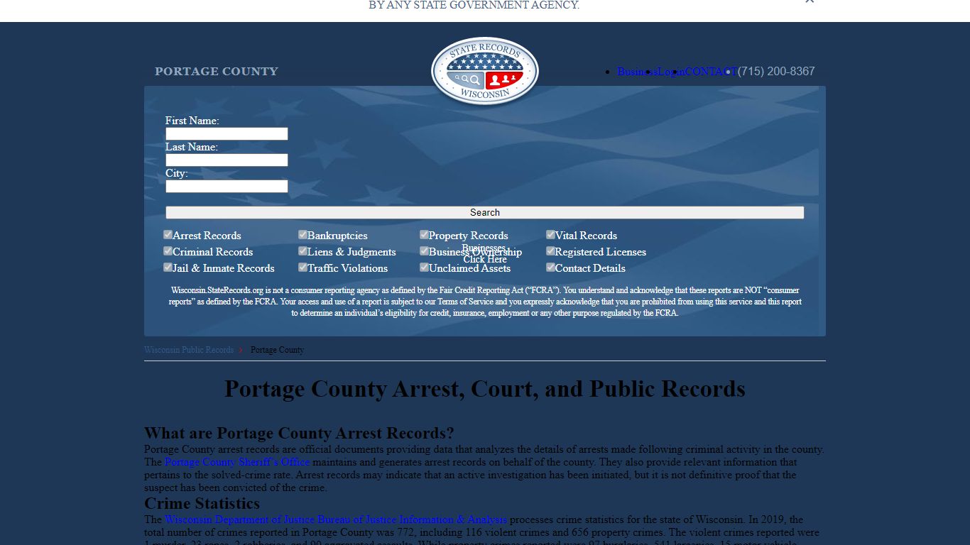 Portage County Arrest, Court, and Public Records